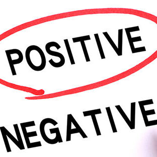 Choosing Positive instead of Negative with red marker.